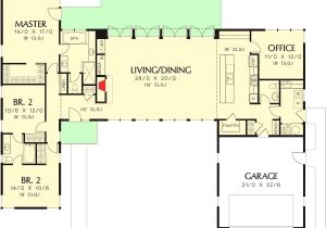 Contemporary Open Floor Plan House Designs Plan 69619am 3 Bed Modern House Plan with Open Concept