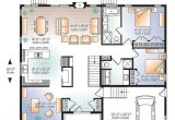 Contemporary Open Floor Plan House Designs W3280 V1 Modern Home Design Master Ensuite Open Floor