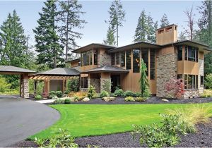 Contemporary Prairie Home Plans Large Front Porch House Plans