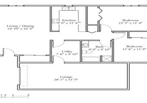 Cottage Home Floor Plans Small 2 Bedroom Cottage 2 Bedroom Cottage Floor Plans
