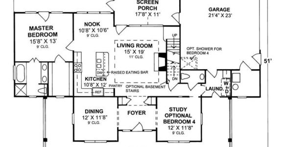 Country Homes Floor Plans 4 Bedrm 1980 Sq Ft Country House Plan 178 1080
