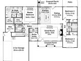 Country House Plans Under 2000 Square Feet southern Style House Plan 3 Beds 2 5 Baths 2000 Sq Ft