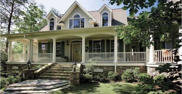 Country Style Homes Plans Ranch Style House with Wrap Around Porch