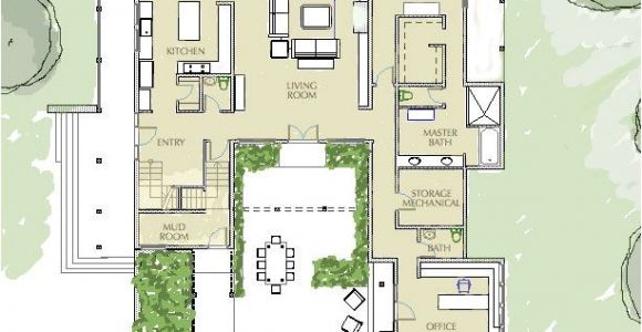 Courtyard Home Floor Plan 15 Best House Plans Images On Pinterest Courtyard House