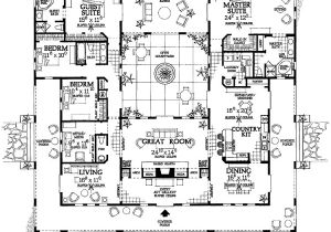 Courtyard Home Floor Plan An Interior Courtyard Plan Dream Floor Plans Pinterest