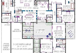 Courtyard Home Floor Plan Courtyard House Plan Modern Courtyard House Plans