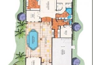 Courtyard Pool Home Plans Courtyard Floor Plan Bonita Springs