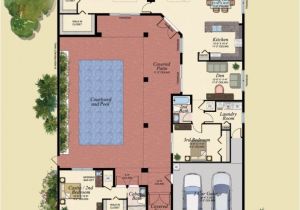 Courtyard Pool Home Plans U Shaped House Plans with Central Courtyard 4 Swimming