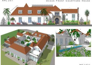 Courtyard Style Home Plans Spanish Style House Plans with Courtyard Spanish Courtyard
