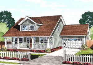 Cozy Cottage Home Plans Cozy Cottage with Removable Garage 52222wm
