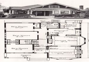 Craftsman Bungalow House Plans 1930s Simple Small House Floor Plans Vintage Bungalow Floor