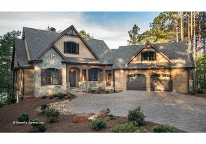 Craftsman Home Plans with Basement Craftsman Style Ranch with Walkout Basement Hwbdo77120