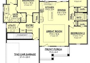 Craftsman House Plans with Open Floor Concept Home Plan Bungalow Open Concept Floor Plans Open Space