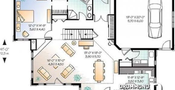 Craftsman House Plans with Open Floor Concept House Plan W2694a Detail From Drummondhouseplans Com