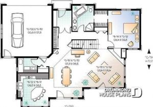 Craftsman House Plans with Open Floor Concept House Plan W2694a Detail From Drummondhouseplans Com Reverse