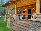 Craftsman Log Home Plans Cabin Craftsman Log House Plan 43212