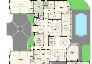Custom Home Floor Plans Florida Luxury Villas Floor Plans