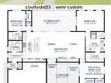 Custom Modern Home Plans Courtyard23 Semi Custom Home Plan 61custom