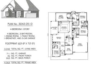Custom One Story Home Plans Custom 3 Bedroom House Floor Plans 3 Bedroom House with