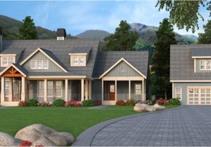 Detached Garage Home Plans Craftsman Retreat with Detached Garage 29866rl
