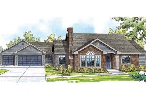 Detached Garage Home Plans House Plans with Porch and Detached Garage