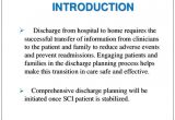 Discharge Planning From Hospital to Home Hospital Discharge Planning for Spinal Cord Injured Patients