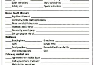 Discharge Planning From Hospital to Home Review A Discharge Check List for Psychiatric Patients
