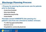 Discharge Planning From Hospital to Home Review Mapping Your Discharge Process and Handoffs Ppt Video