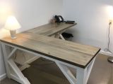 Diy Home Office Desk Plans Diy Farmhouse Desk for 75 00 Everything Pinterest