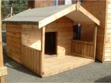 Dog House with Porch Plans Timber Dog Kennel with Its Own Porch for the Dogs