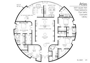 Dome Home Plans Floor Plan Dl 6801 Monolithic Dome Institute
