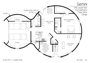 Dome Home Plans Two Floor Round Home with Garage Alternative Homes