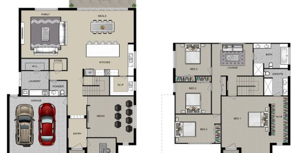 Double Storey Homes Plans Manhattan Homes Double Storey Homes
