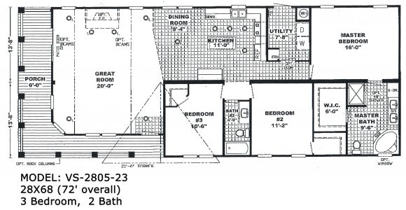 Double Wide Trailer Homes Floor Plans Double Wide Floorplans Mccants Mobile Homes
