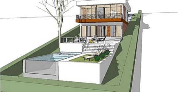 Downhill Slope House Plans the Architectmodern House Plan for A Land with A Big