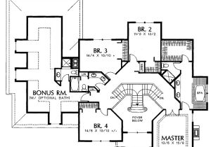 Dual Staircase House Plans Showing Double Staircase Floor Plans House Plans 40063