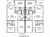 Duplex Home Design Plans One Level Duplex Craftsman Style Floor Plans Duplex Plan