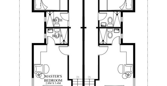 Duplex Home Floor Plans Duplex House Plans Series PHP 2014006
