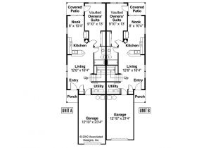 Duplex Home Floor Plans Duplex Plans Narrow Lots Elevation House House Plans