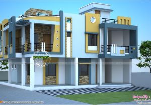 Duplex Home Plans In India Modern Duplex House In India Kerala Home Design and
