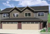 Duplex Home Plans with Garage Duplex House Plans Duplex House Plan with 2 Car Garage D