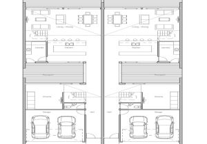 E Home Plans Duplex House Plans Narrow Lot Home Deco Plans