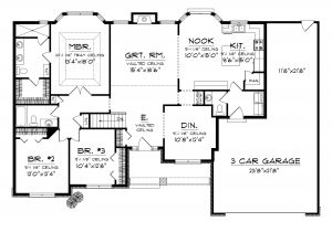 E Home Plans Home Plans with 3 Car Garage Homes Floor Plans