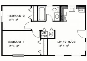 Easy Home Plans 2 Bedroom House Simple Plan Two Bedroom House Plans