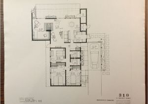 Eichler Home Floor Plans Eichler Homes Floor Plan 316 original at Ucla Library
