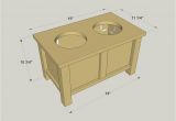 Elevated Dog House Plans Raised Dog Bowl Stand Buildsomething Com