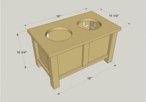 Elevated Dog House Plans Raised Dog Bowl Stand Buildsomething Com