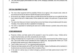 Emergency Disaster Plan for Family Child Care Homes Disaster Emergency Plan Template for Families