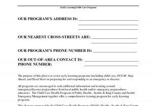 Emergency Preparedness Plan for Home Daycare Best Photos Of Samples Of Disaster Drill Scenarios In