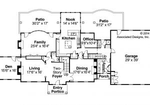 European Home Floor Plan Edgewood 30 313 Estate Home Plans associated Designs